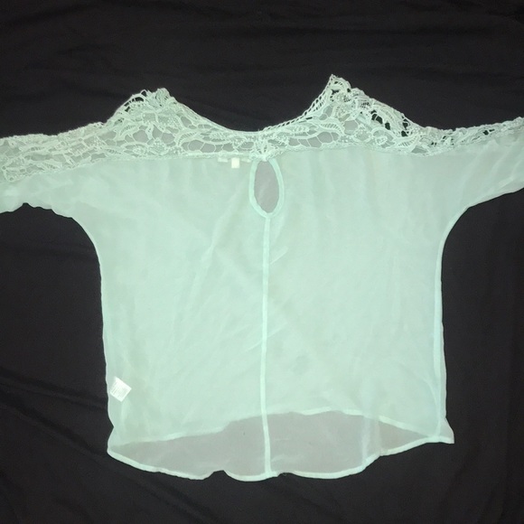 Sheer Lace Cutout Top - Picture 3 of 3